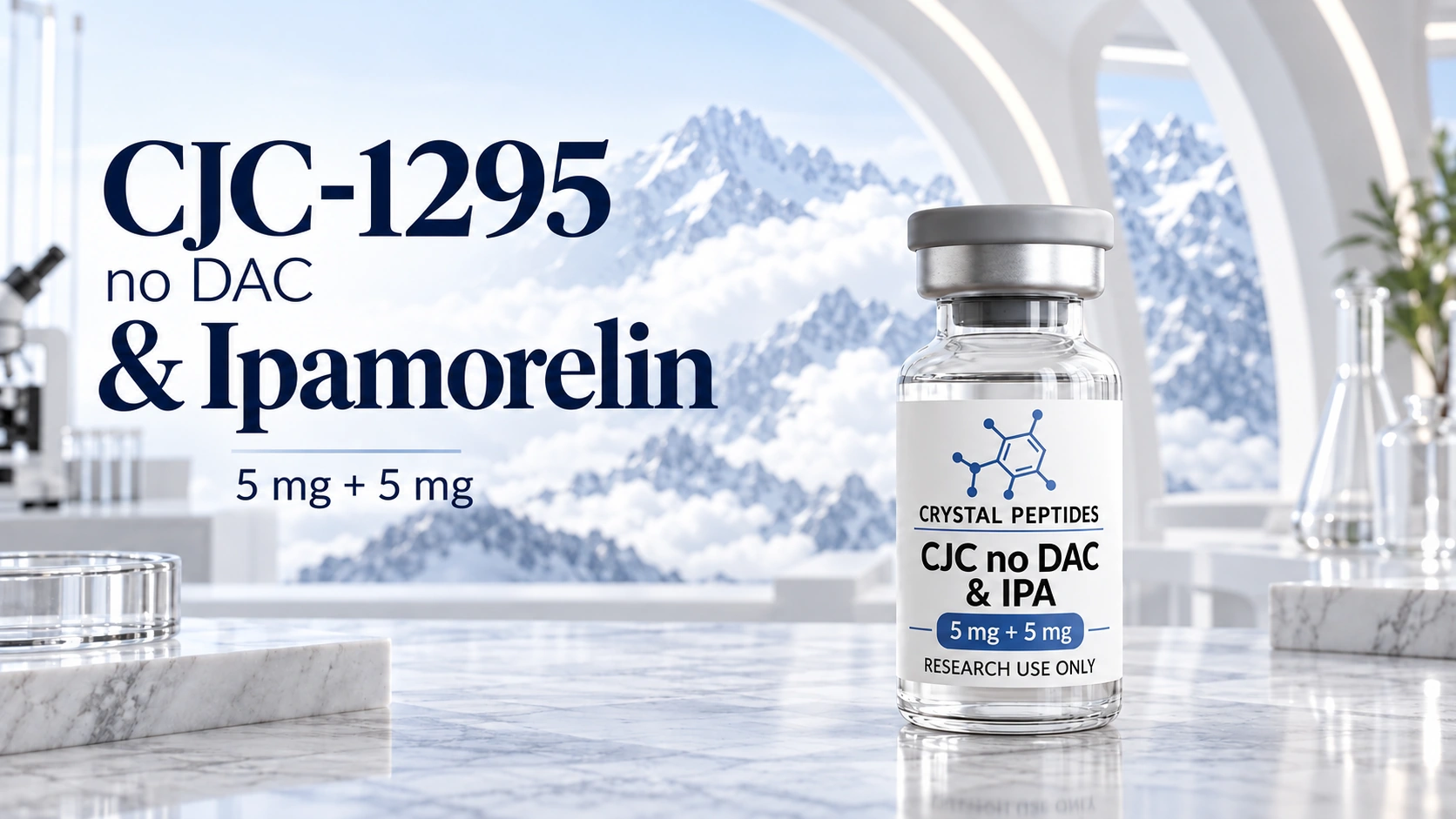 CJC-1295 e ipamorelin: dos vías, no una combinación demostrada