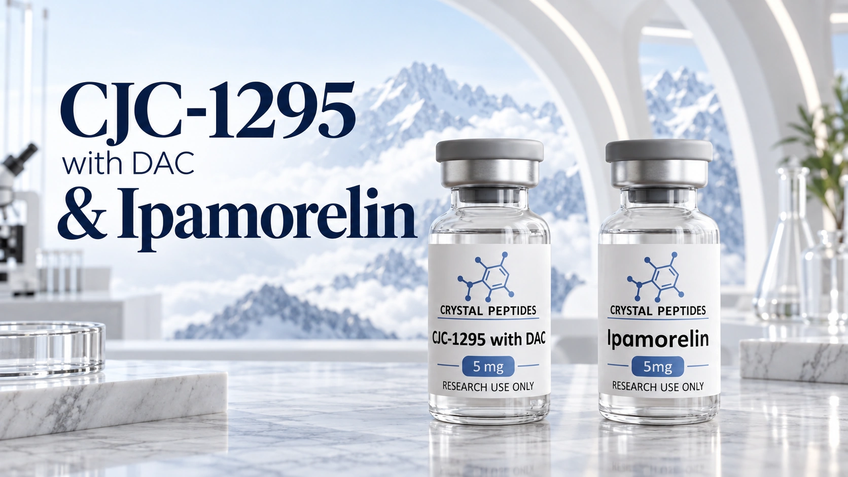 CJC-1295 e Ipamorelin: investigación de secretagogos de la hormona del crecimiento