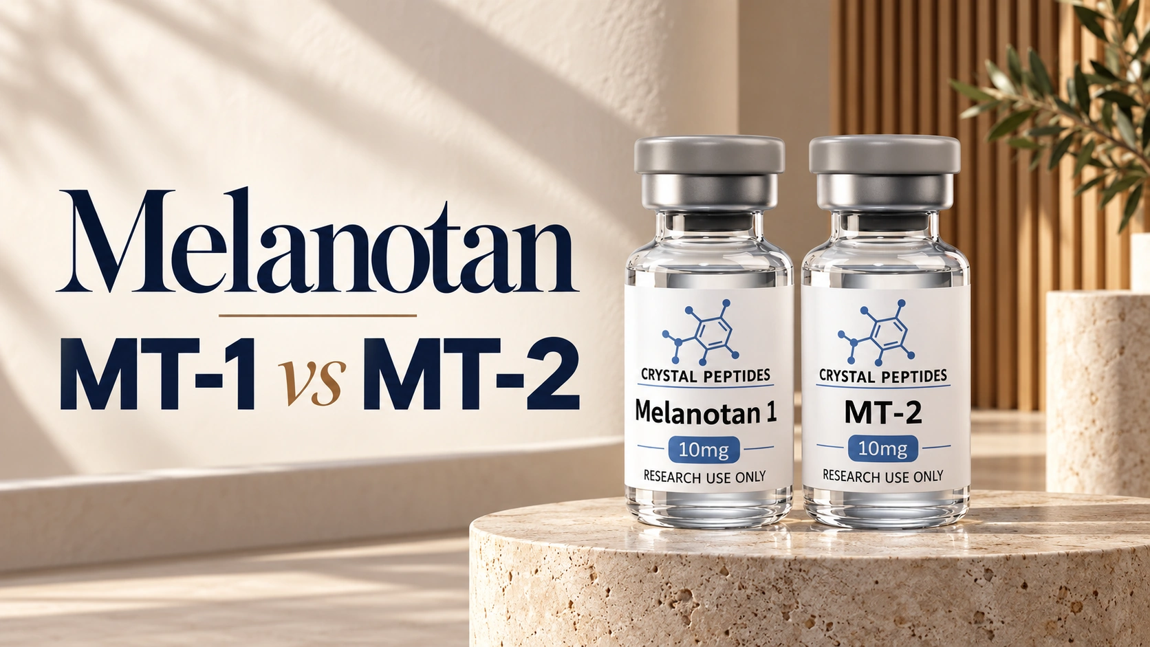Melanotan MT-1 vs MT-2: Estructura, evidencia y estatus regulatorio